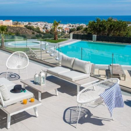 Orama Luxury Villa 4 Bedrooms With Private Pool Hersonissos  Exteriör bild
