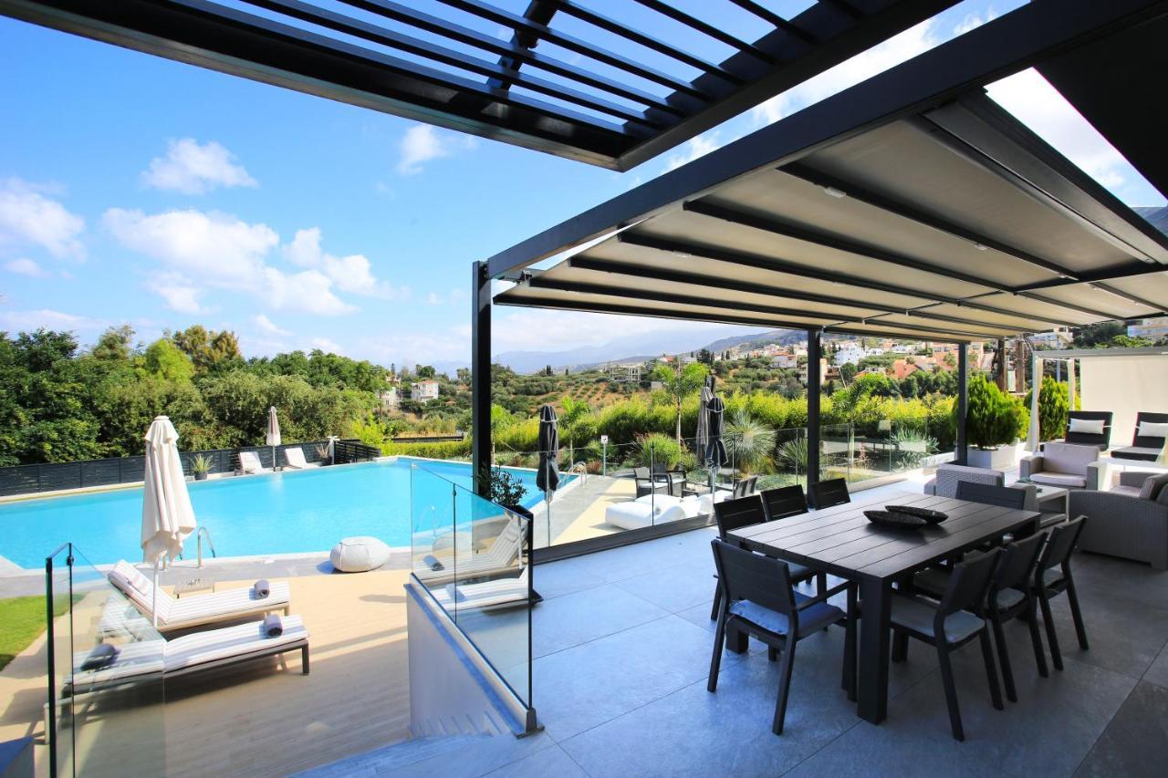 Orama Luxury Villa 4 Bedrooms With Private Pool Hersonissos  Exteriör bild
