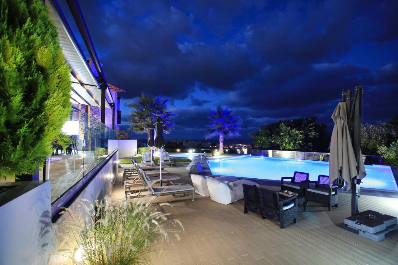 Orama Luxury Villa 4 Bedrooms With Private Pool Hersonissos  Exteriör bild