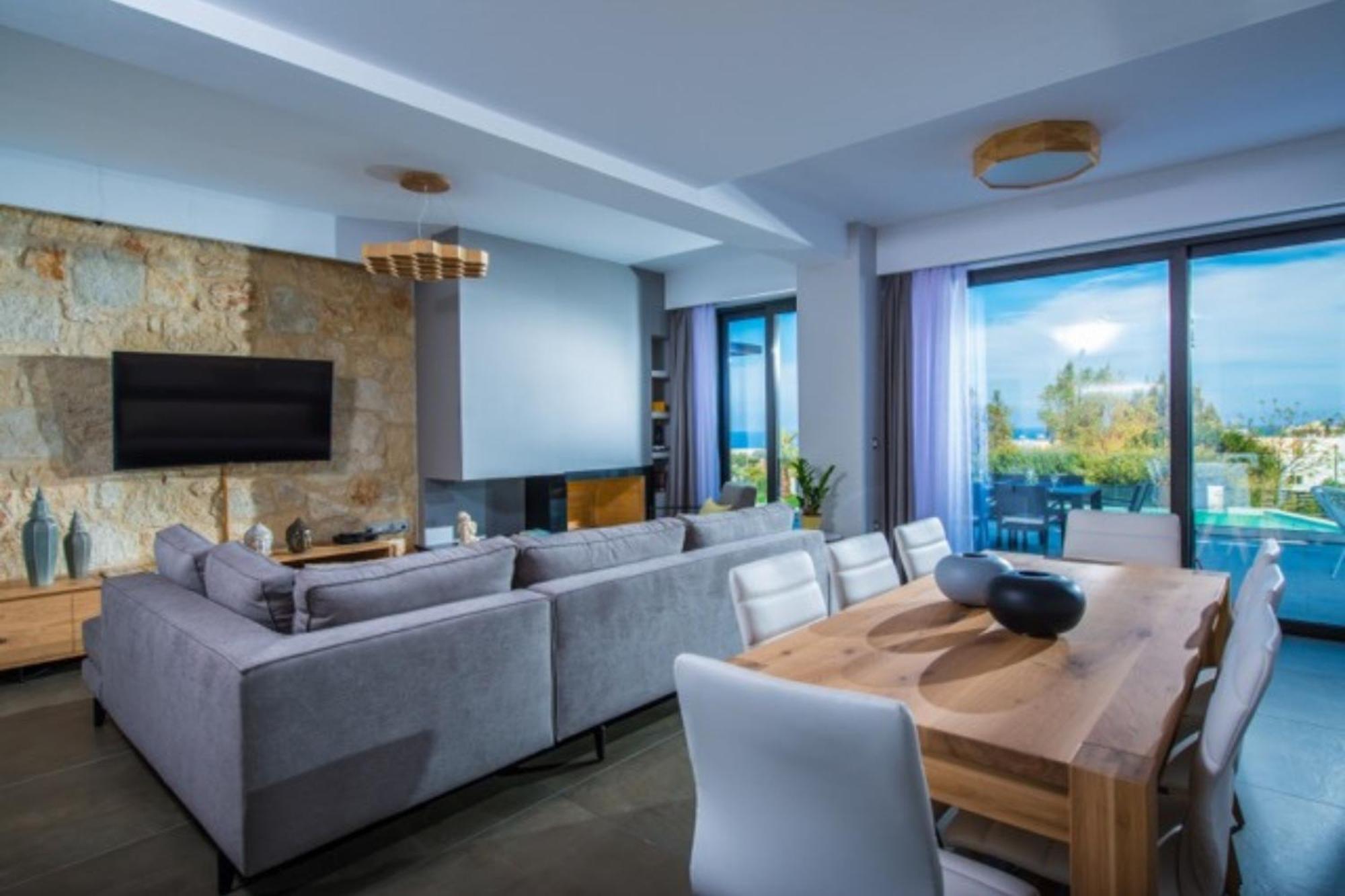 Orama Luxury Villa 4 Bedrooms With Private Pool Hersonissos  Exteriör bild